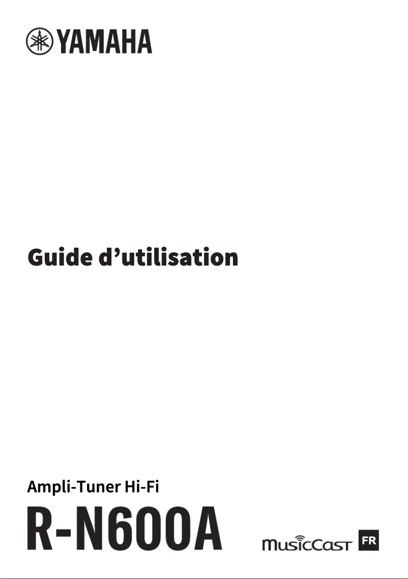 Page n°1 - Manuel utilisateur Yamaha R-N600A