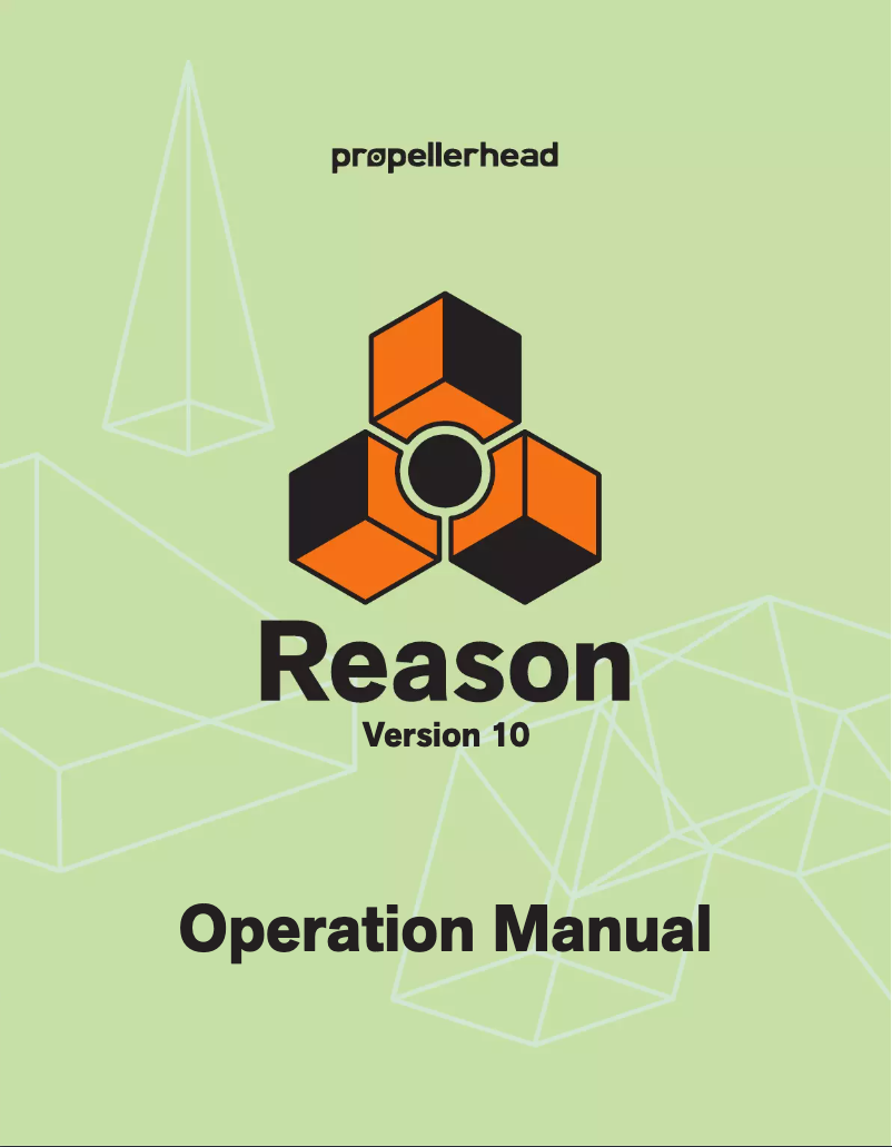 Image de la première page du manuel de l'appareil Reason 10.2