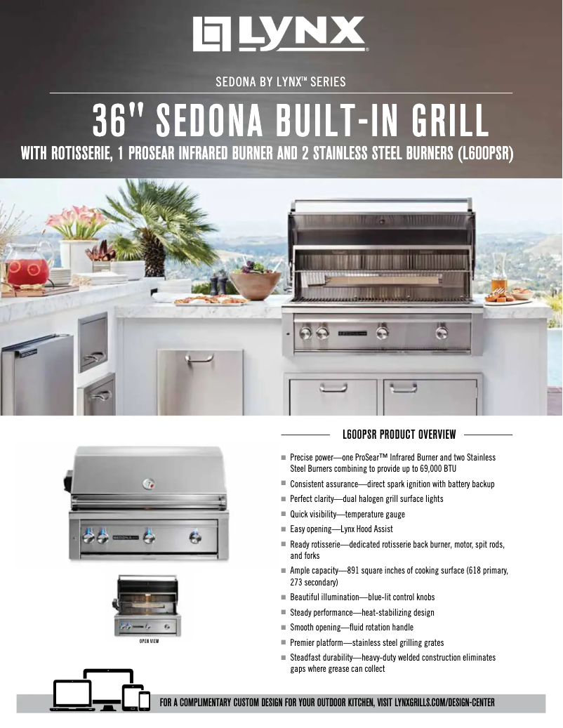 Page n°1 - Fiche technique Lynx L600PSRNG