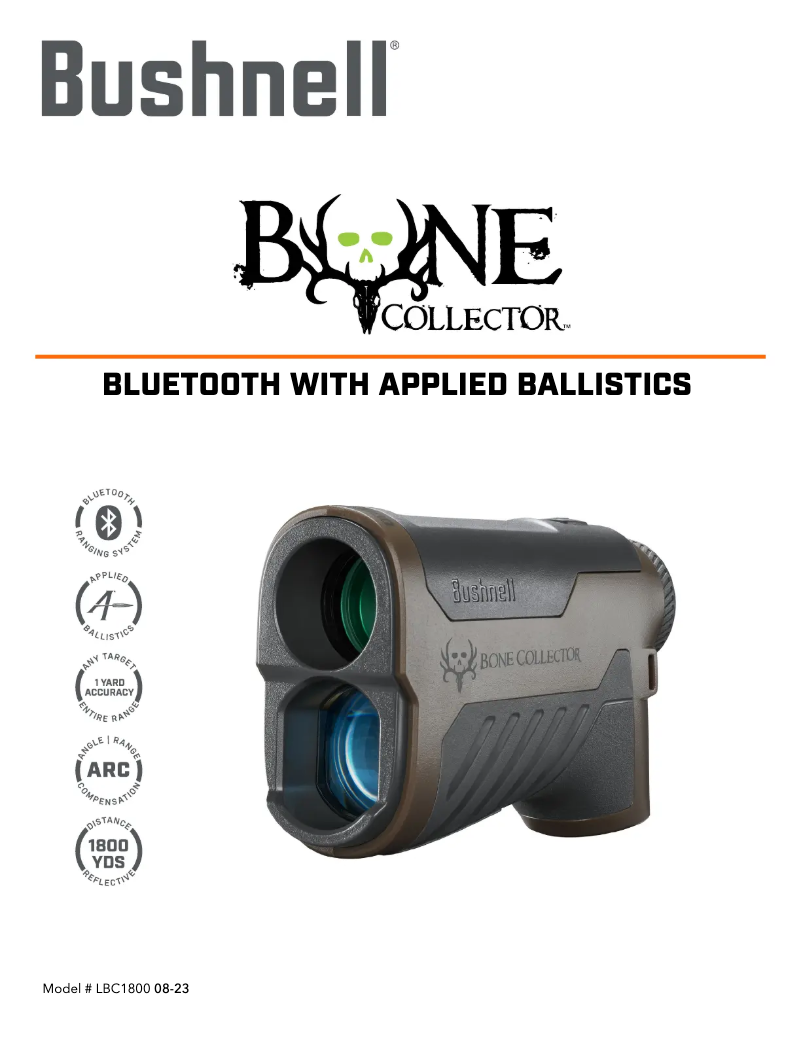 Page 1 de la notice Manuel utilisateur Bushnell Bone Collector 1800