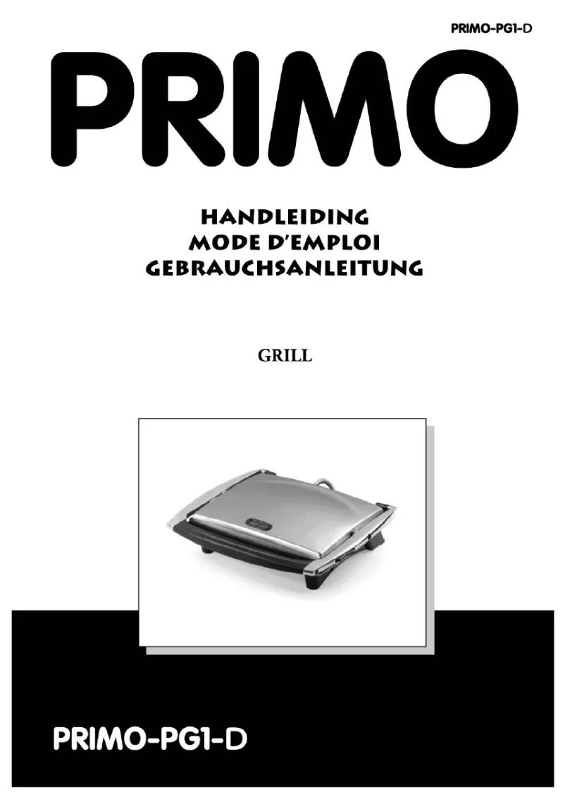 Page n°1 - Manuel utilisateur Primo PG1-D