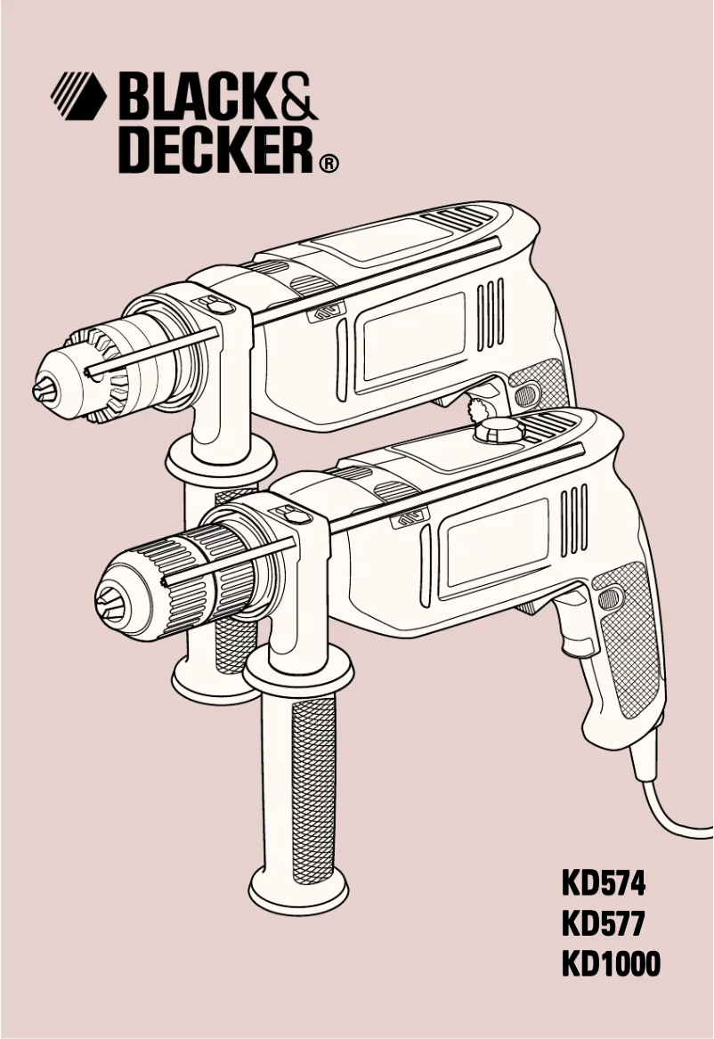 Page 1 de la notice Manuel utilisateur Black & Decker KD577CRT