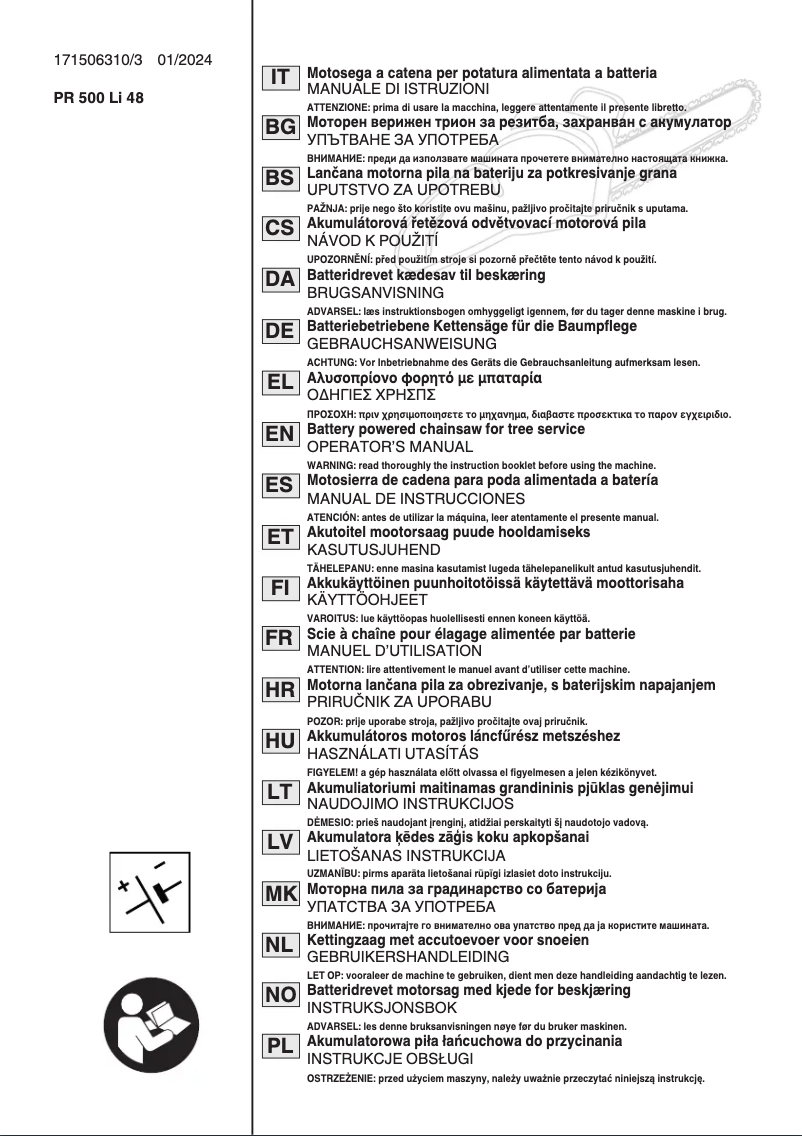 Page n°1 - Manuel utilisateur Stiga PR 700e