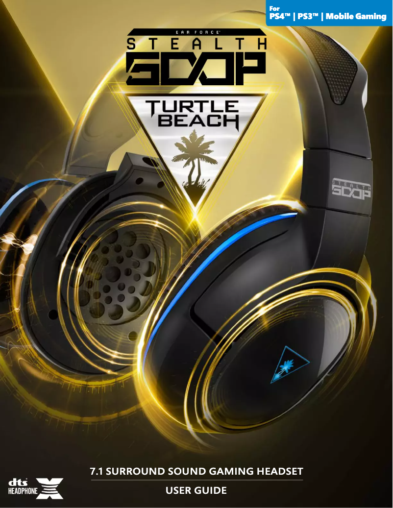 Image de la première page du manuel de l'appareil Ear Force Stealth 500P