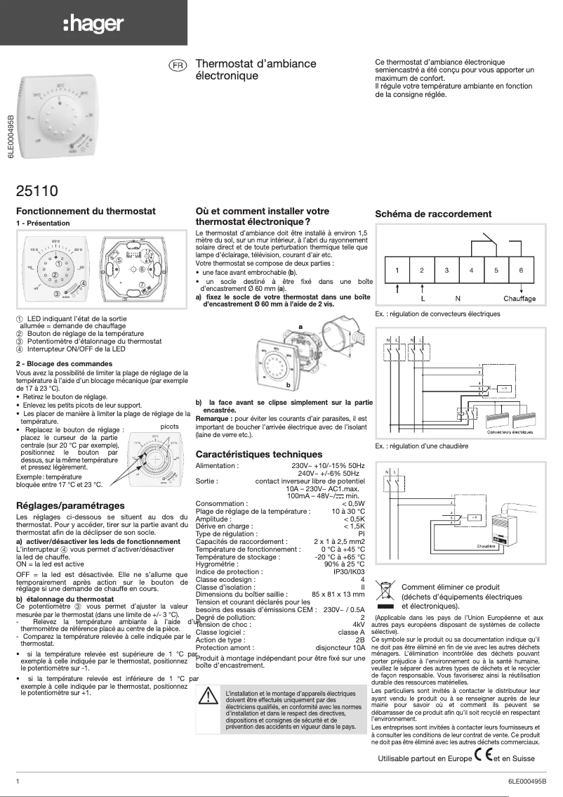 Image de la première page du manuel de l'appareil 25110