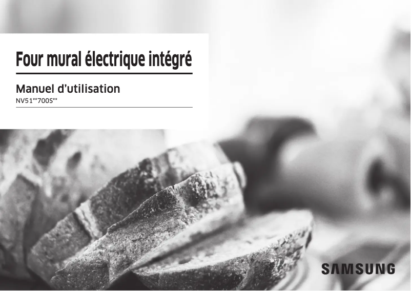 Image de la première page du manuel de l'appareil NV51CG700SSR