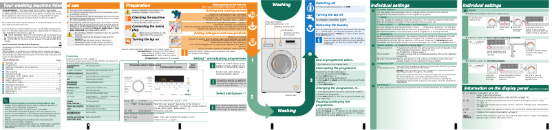 Page 1 de la notice Manuel utilisateur Siemens WM14B286ES
