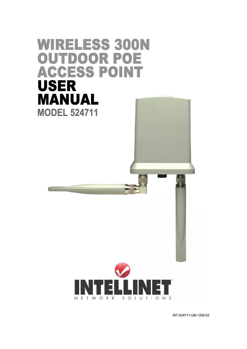 Página 1 del manual Manual de usuario Intellinet 524711