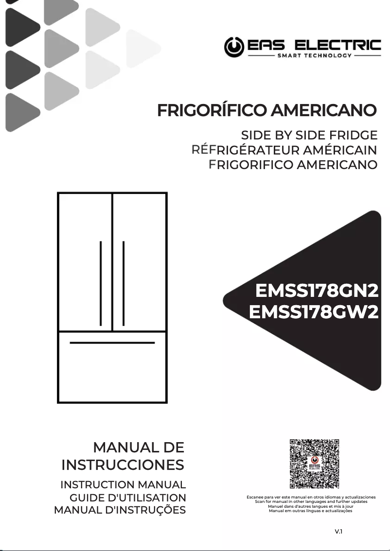 Page n°1 - Manuel utilisateur EAS Electric EMSS178GN2