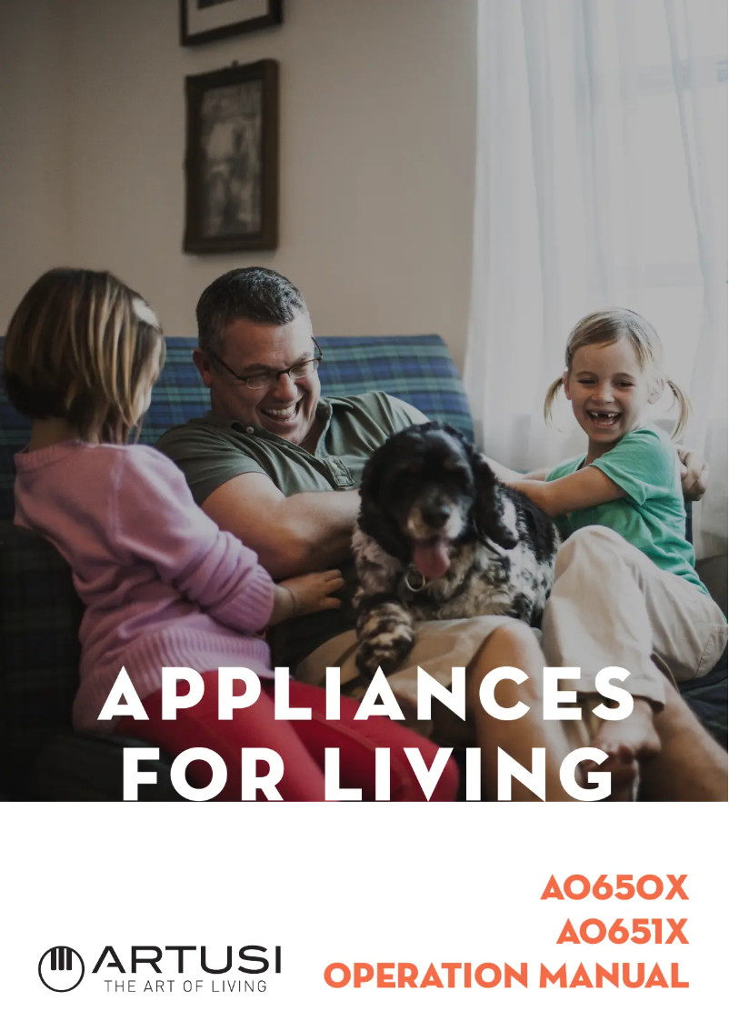 Page 1 de la notice Manuel utilisateur Artusi AO650X