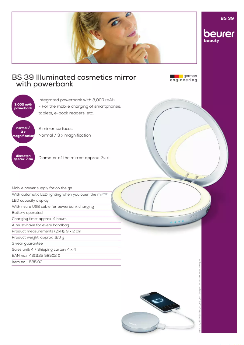 Image de la première page du manuel de l'appareil BS 39
