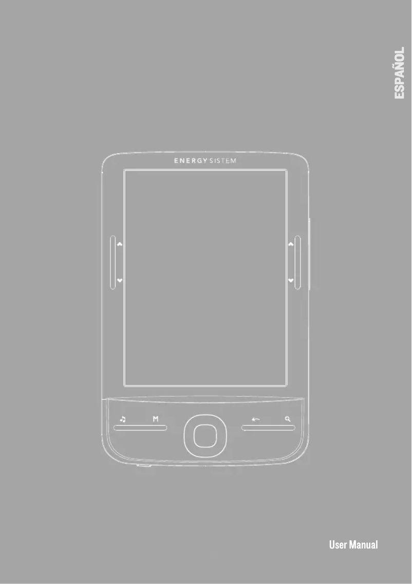 Page 1 de la notice Manuel utilisateur Energy Sistem E-Ink eReader e4 Mini