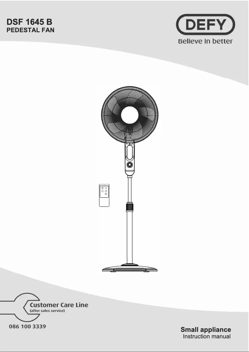 Page n°1 - Manuel utilisateur Defy DSF1645B