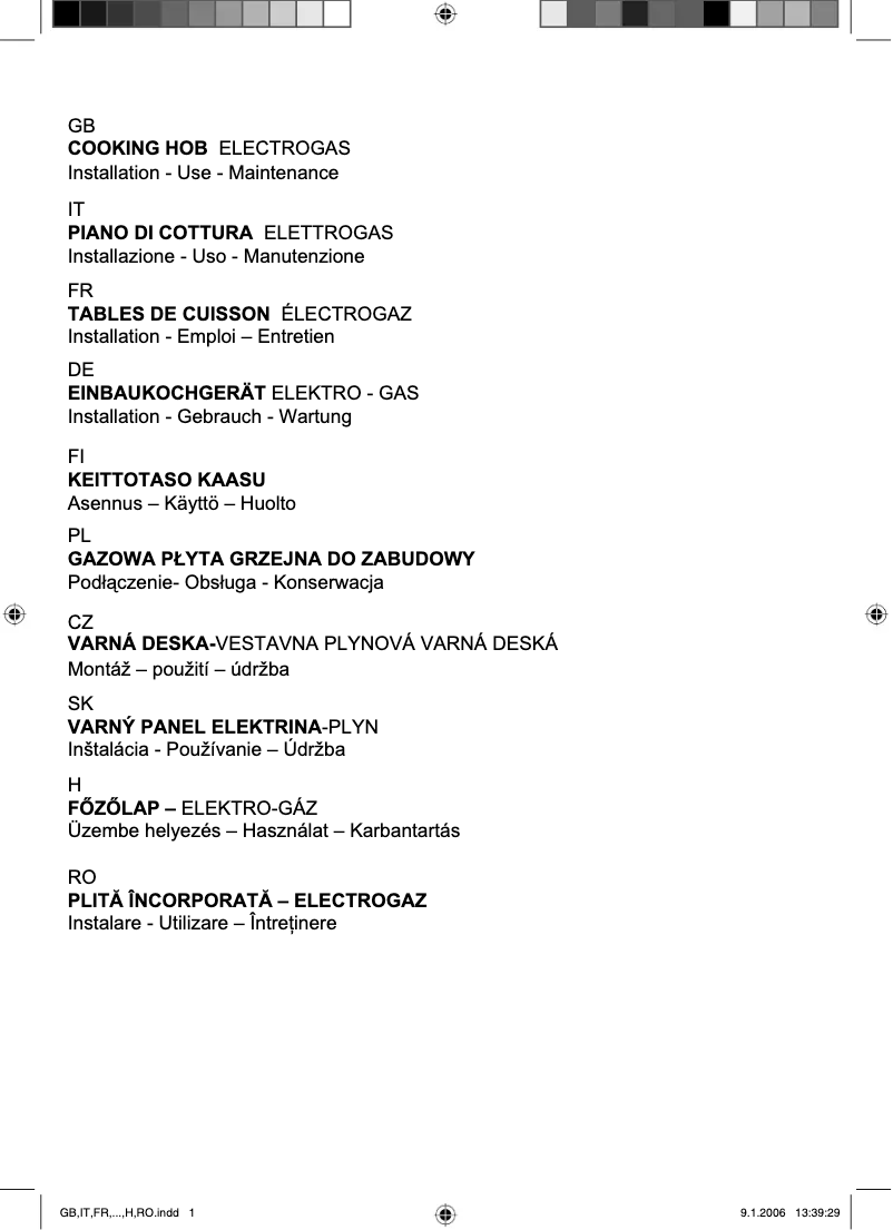 Page n°1 - Manuel utilisateur Gorenje GMS 2700 P2