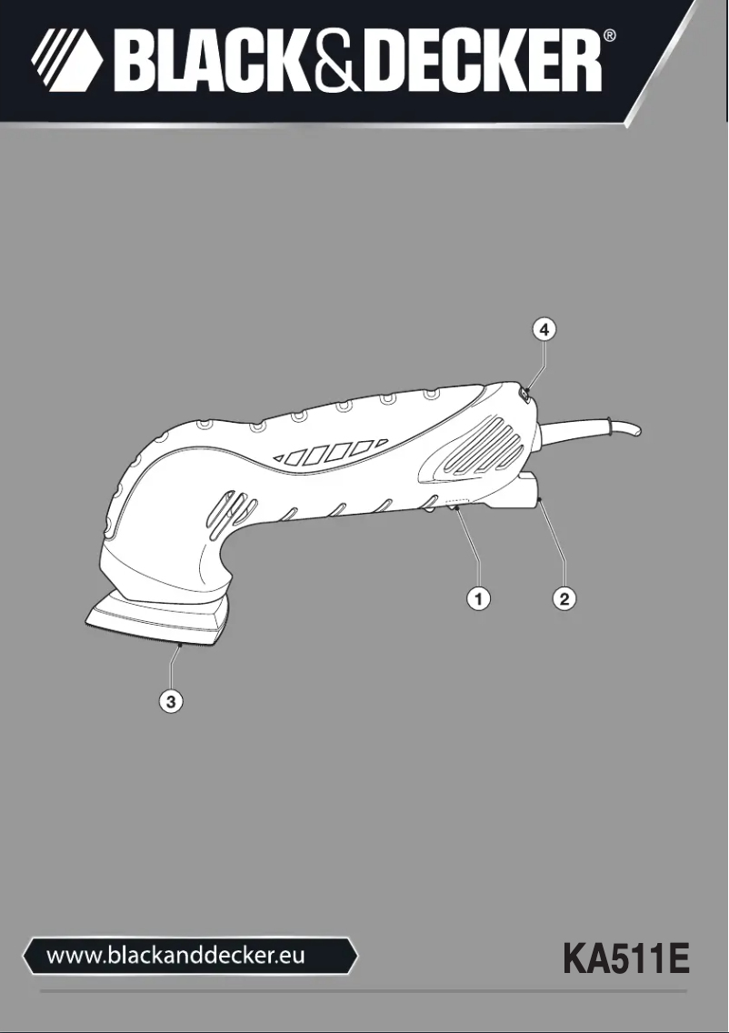 Page n°1 - Manuel utilisateur Black & Decker KA511E