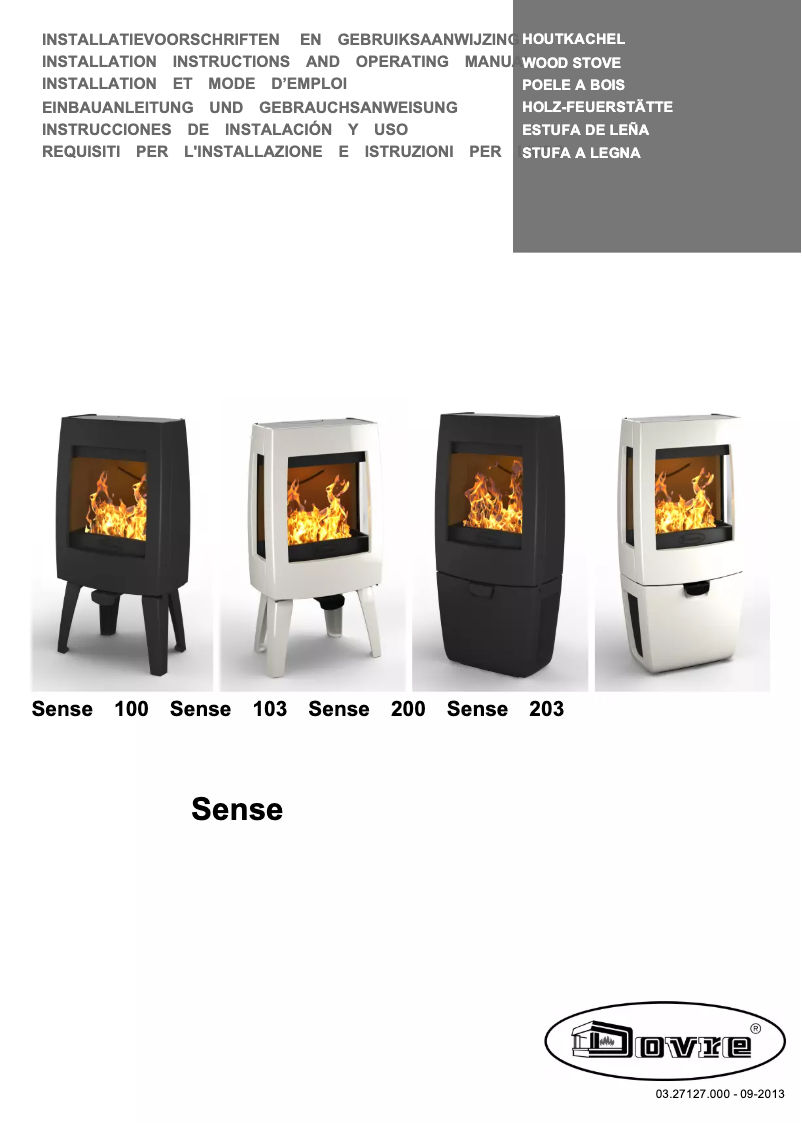 Page 1 de la notice Manuel utilisateur Dovre Sense 100