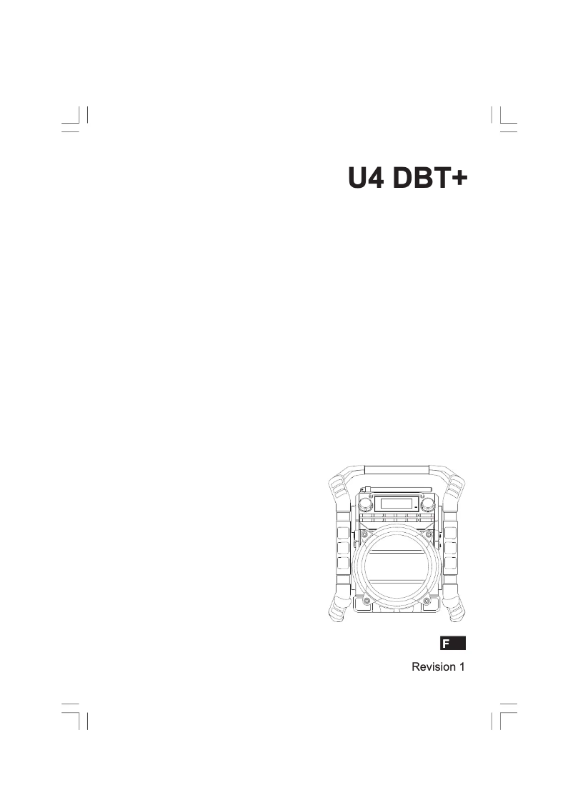 Page n°1 - Manuel utilisateur Sangean U4 DBT+