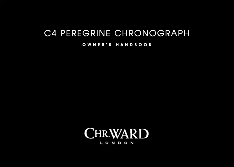 Page 1 de la notice Manuel utilisateur Christopher Ward C4 Peregrine