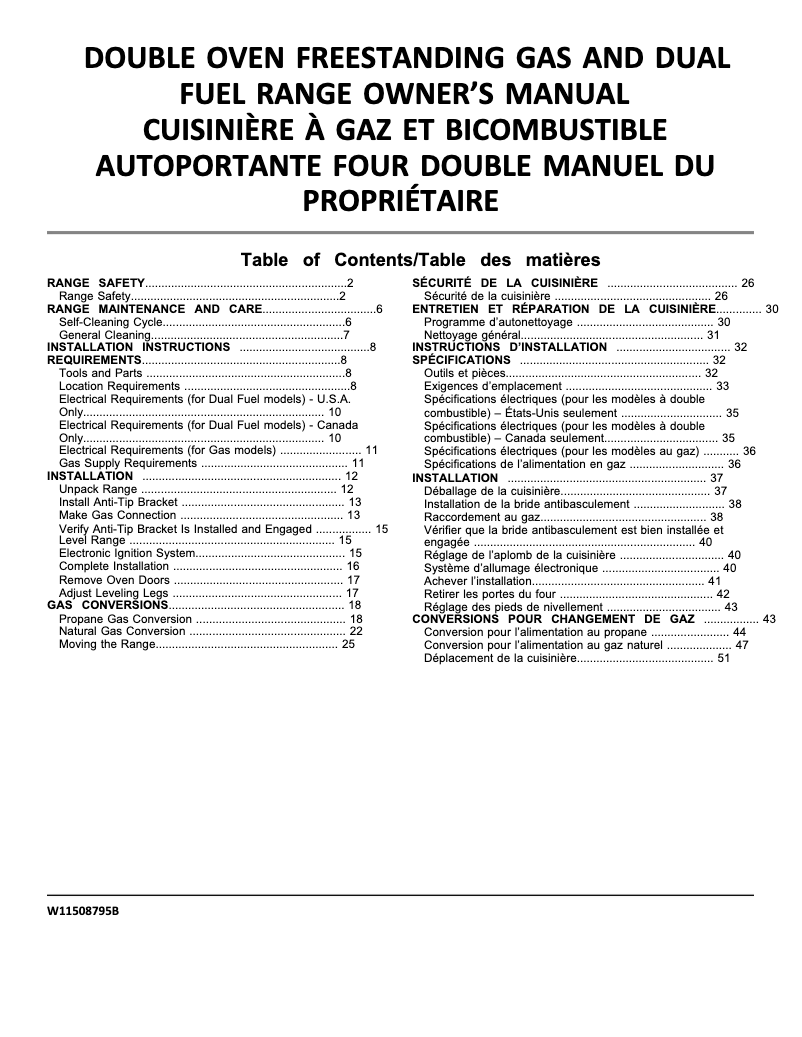 Image de la première page du manuel de l'appareil WGG745S0FE