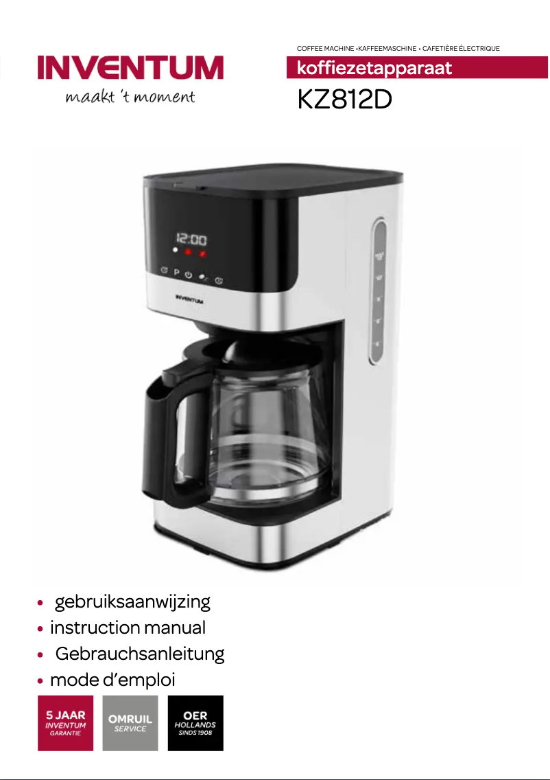 Image de la première page du manuel de l'appareil KZ812D