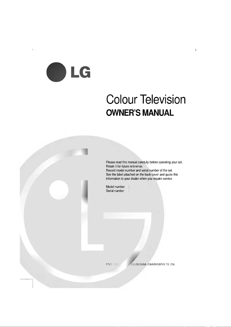 Page 1 of the manual User Manual LG CT-21S47E