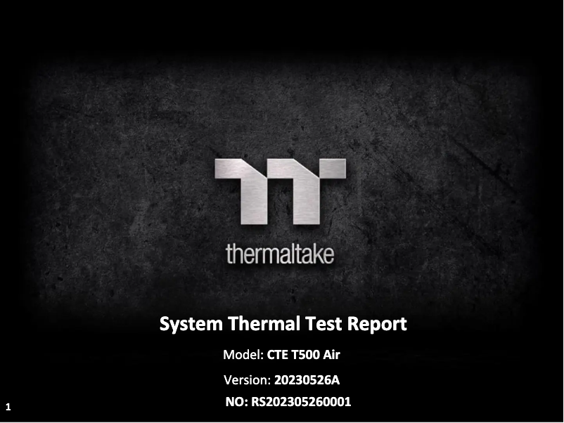 Page n°1 - Guide de démarrage rapide Thermaltake CTE T500 Air