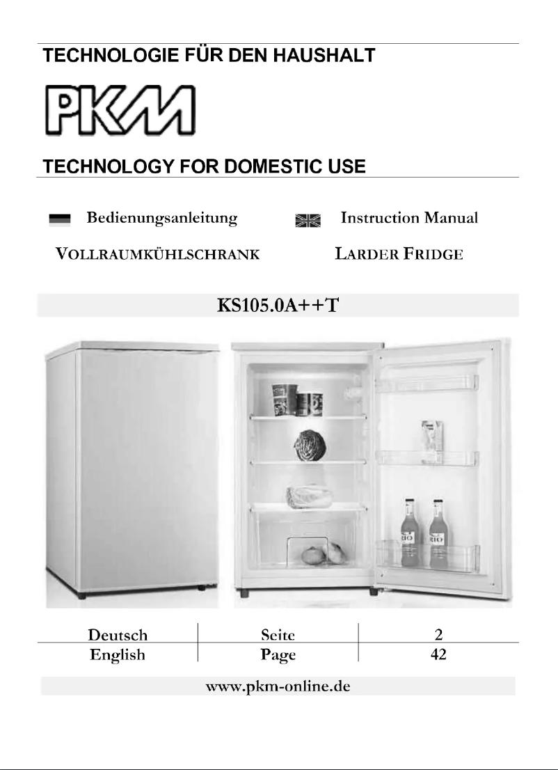 Page 1 de la notice Manuel utilisateur PKM KS105.0A++T