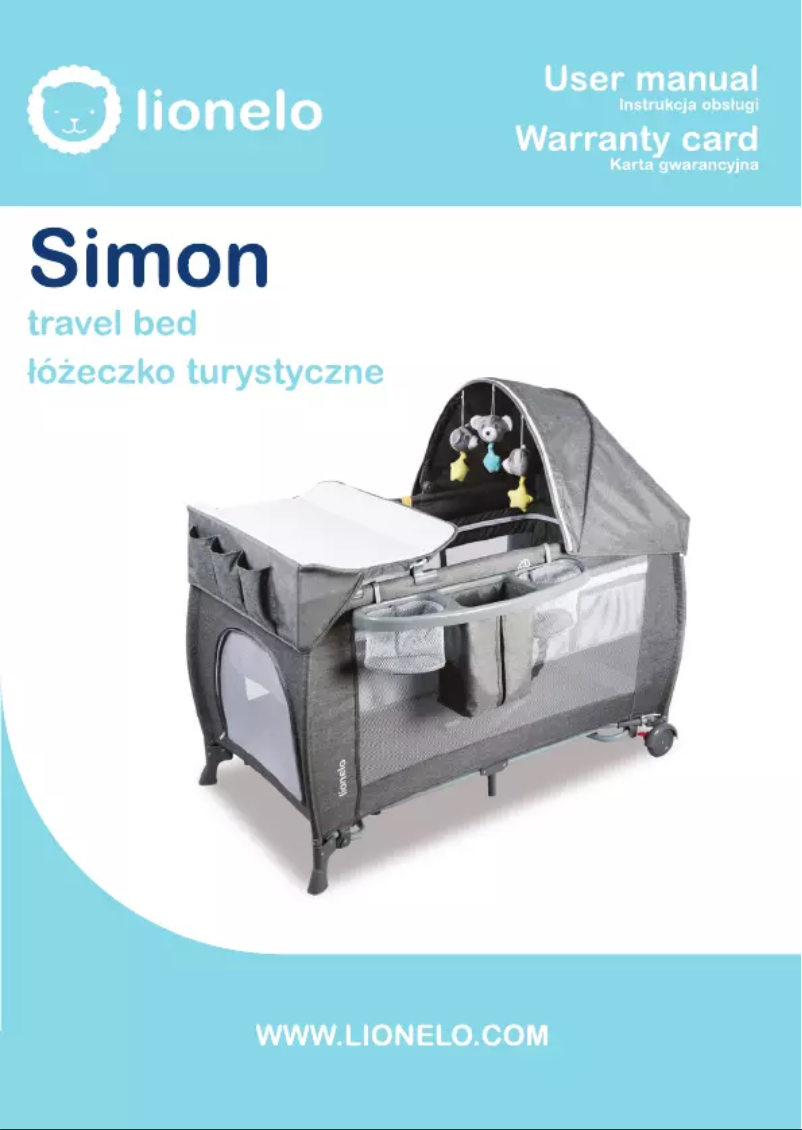 Page 1 de la notice Manuel utilisateur Lionelo Simon