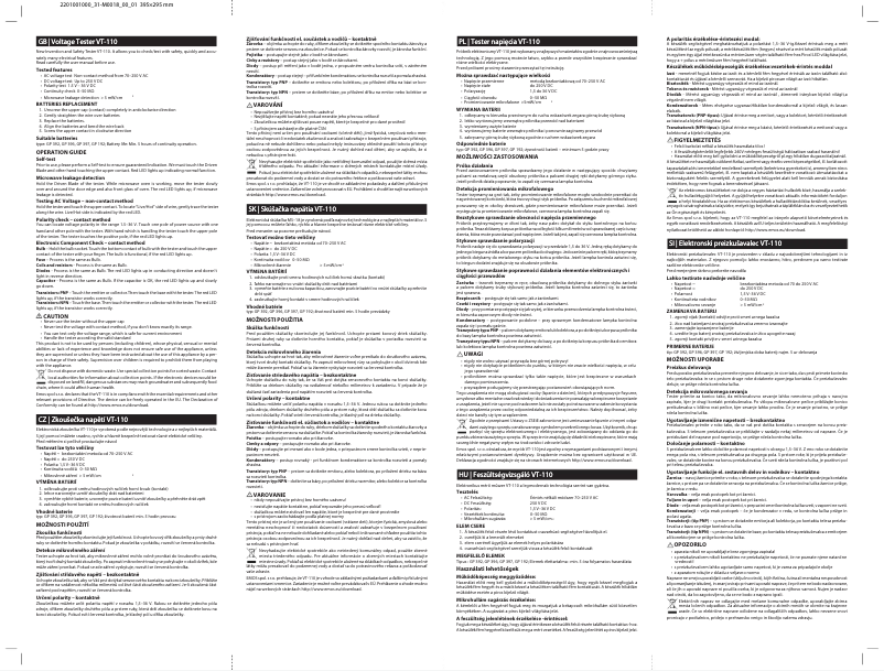 Page 1 de la notice Manuel utilisateur Emos M0018