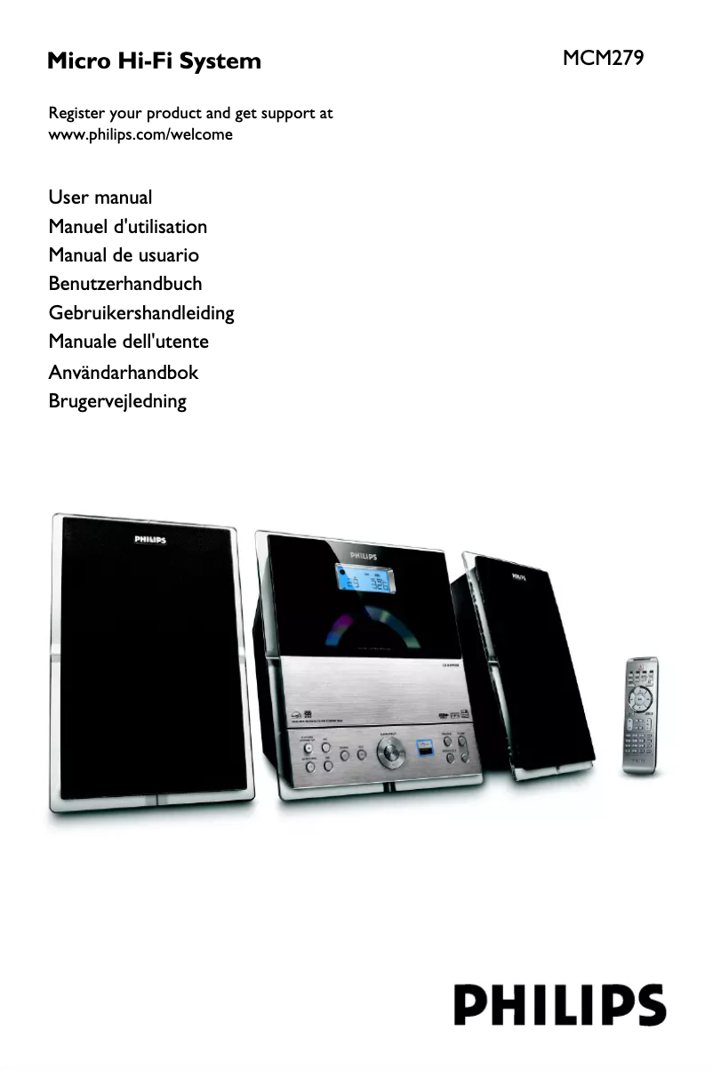 Page n°1 - Manuel utilisateur Philips MCM279