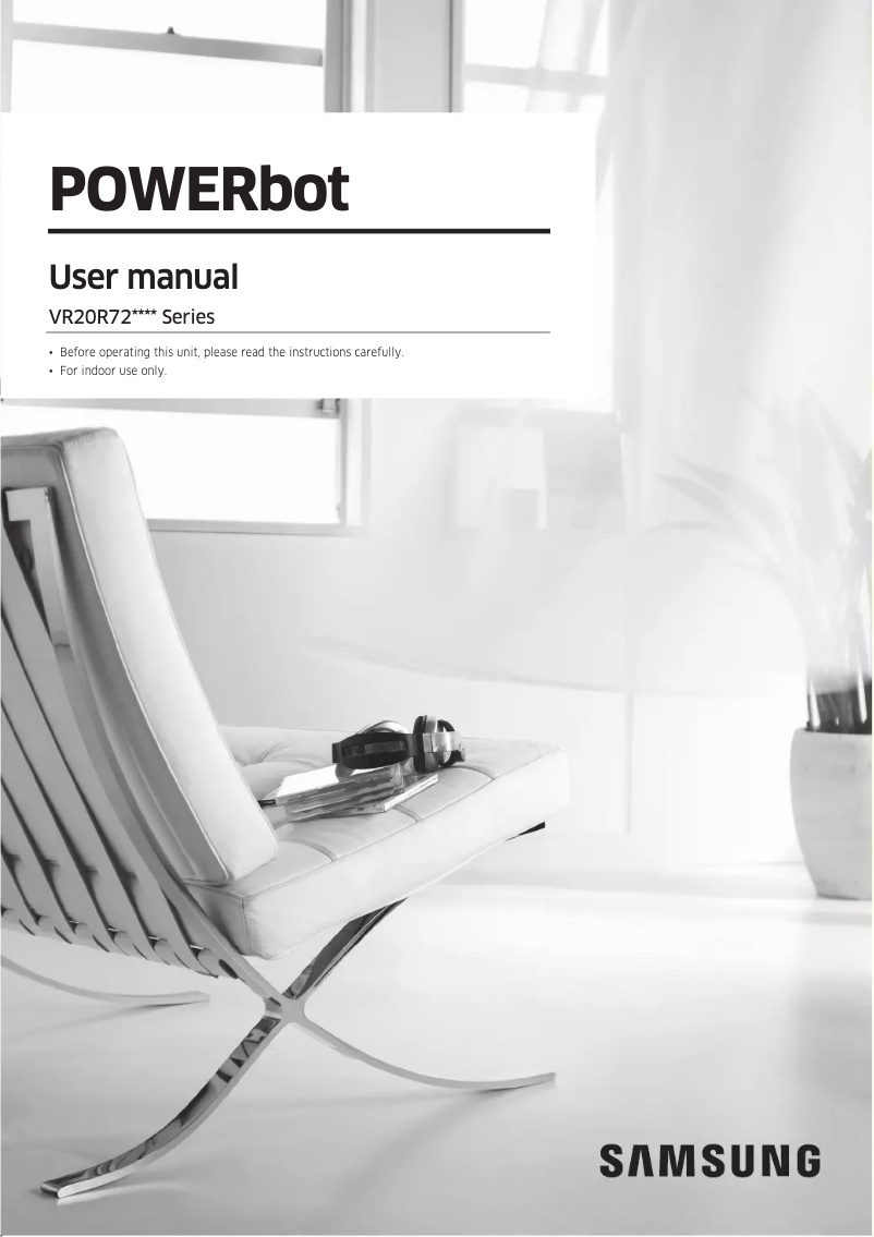 Page 1 de la notice Manuel utilisateur Samsung PowerBot VR20R7250WD