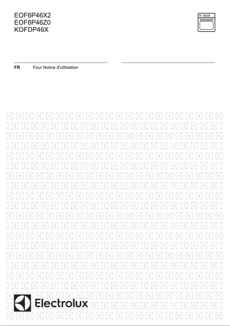 Page 1 de la notice Manuel utilisateur Electrolux EOF6P46X2