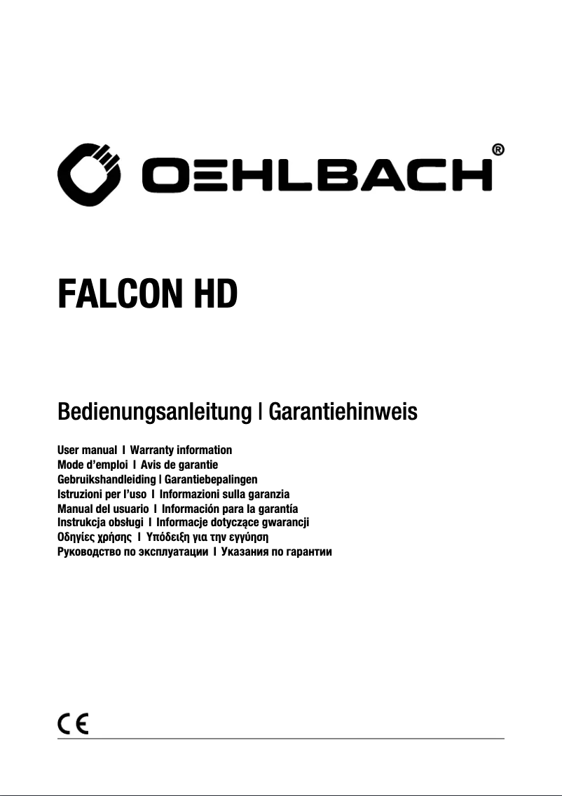 Imagen de la primera página del manual del dispositivo Falcon HD