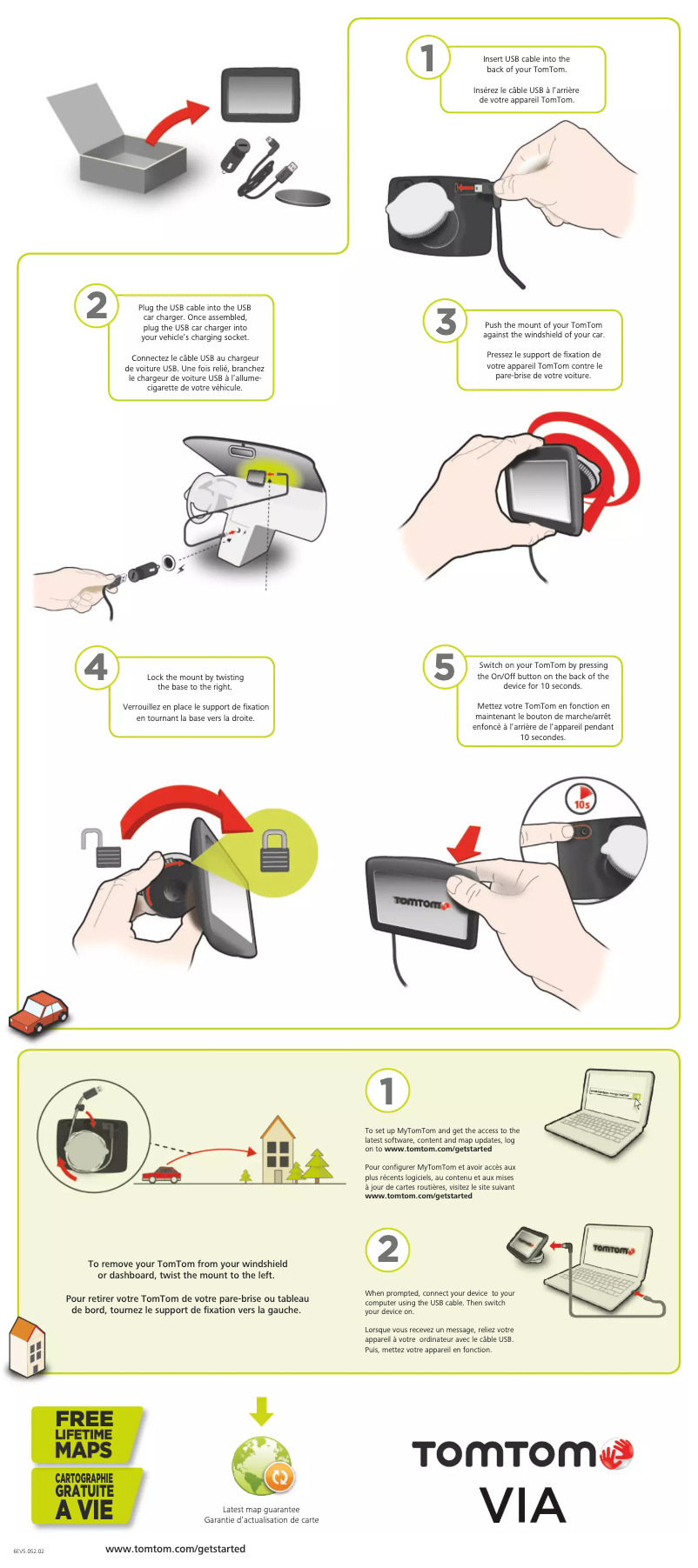 Page 1 de la notice Manuel utilisateur TomTom VIA 1415