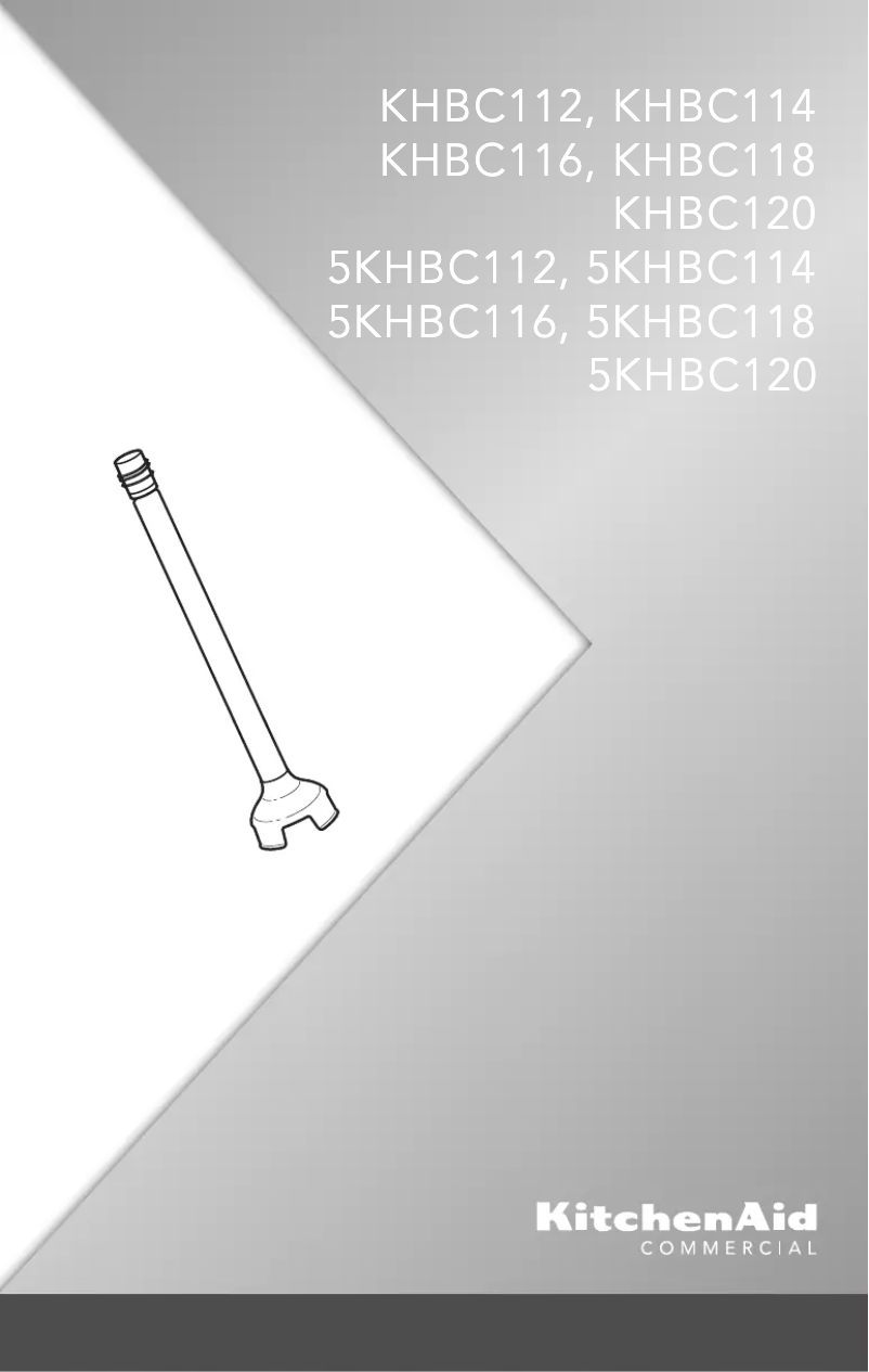 Page 1 de la notice Manuel utilisateur KitchenAid KHBC114