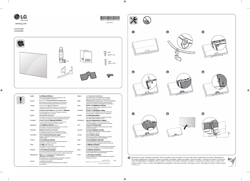 Page n°1 - Manuel utilisateur LG OLED65B87LC