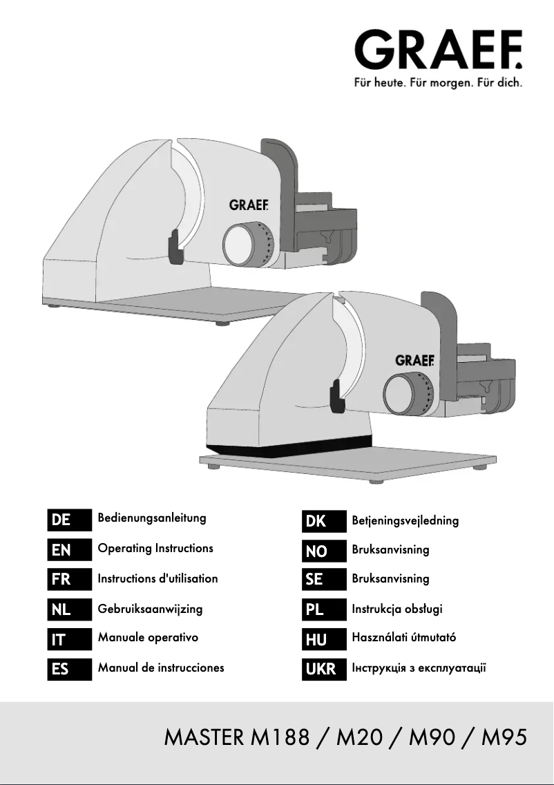 Imagen de la primera página del manual del dispositivo Master M95