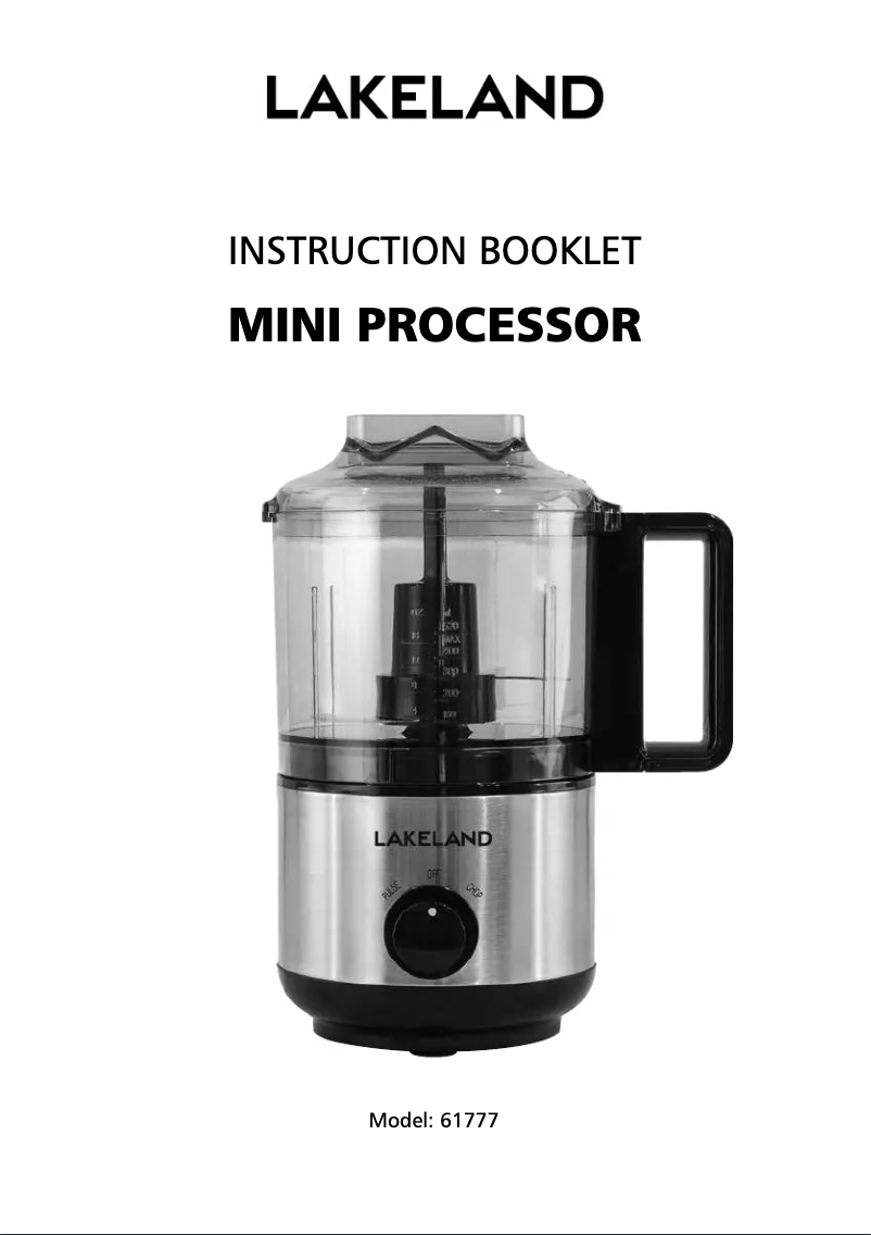 Page 1 de la notice Manuel utilisateur Lakeland 61777
