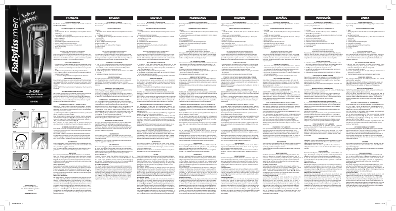 Página 1 del manual Manual de usuario BaByliss Wtech E845E