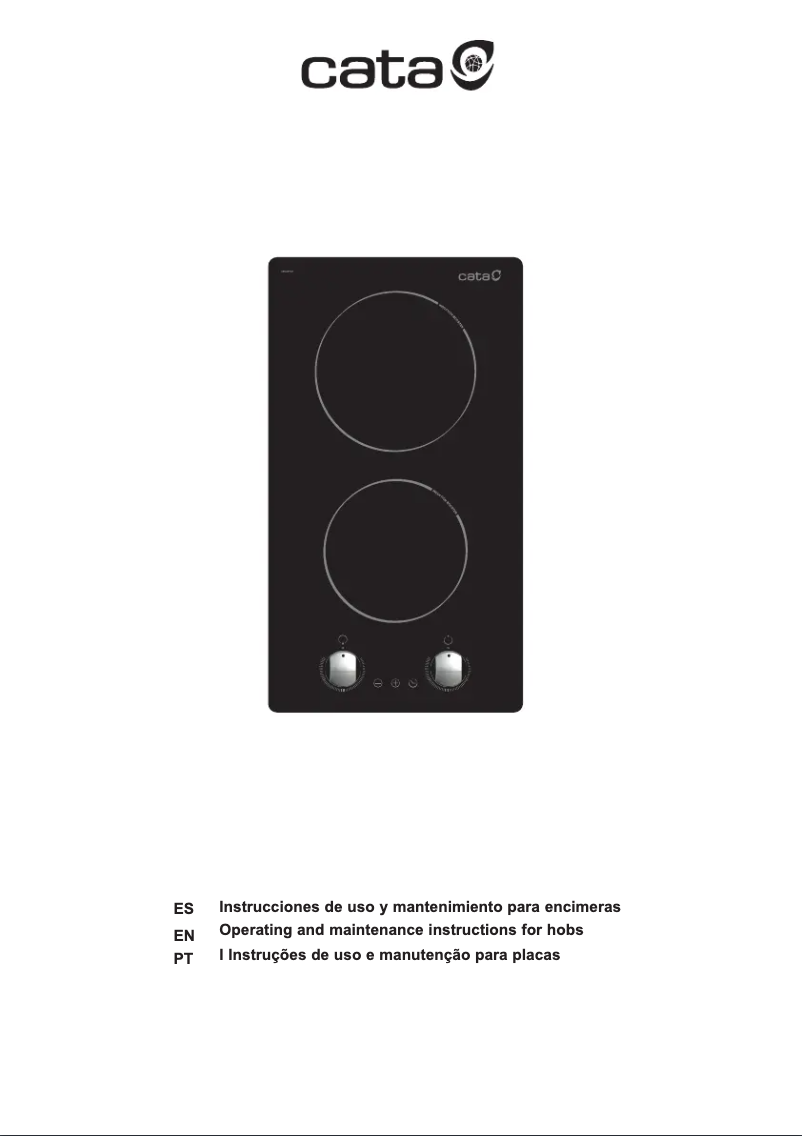 Page 1 de la notice Manuel utilisateur CATA TN 604