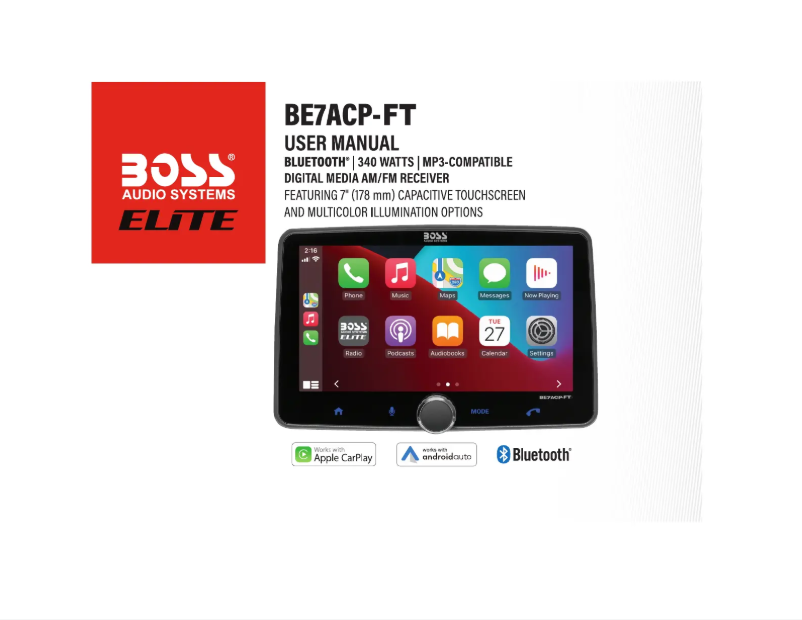 Imagen de la primera página del manual del dispositivo BE7ACP-CFT