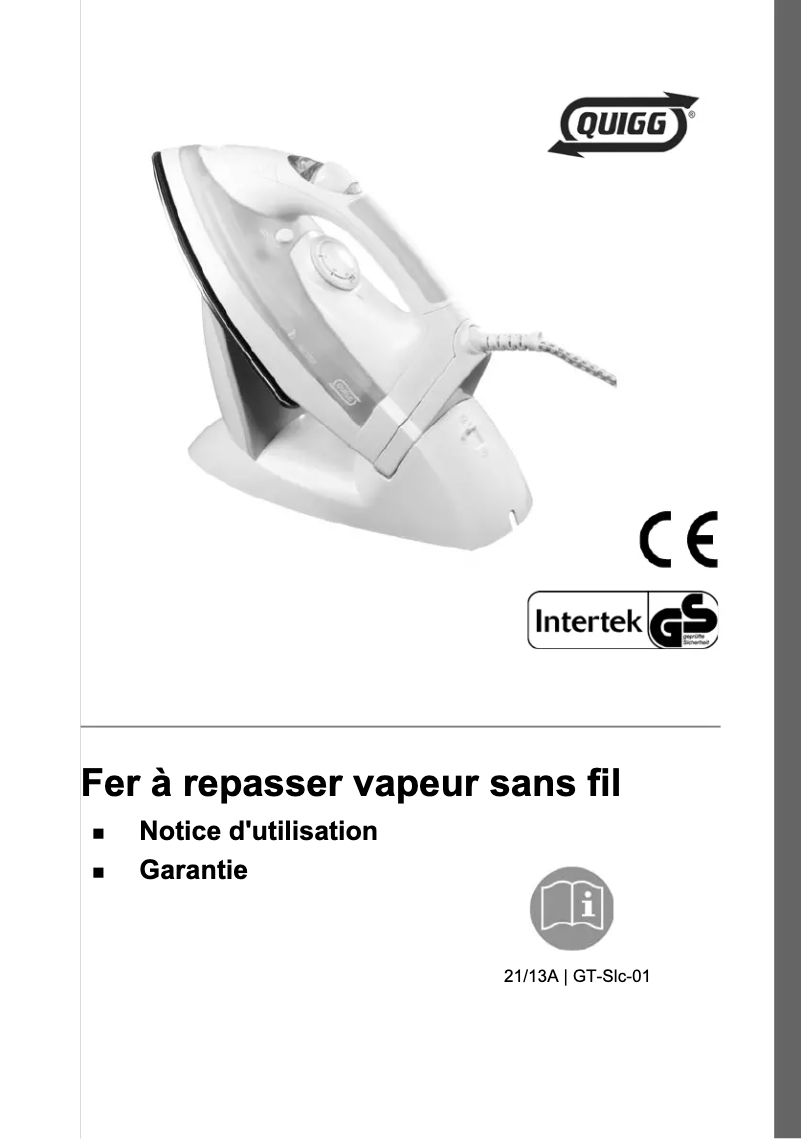 Página 1 del manual Manual de usuario Quigg GT-SIC-01