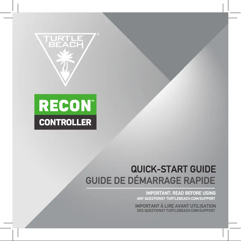Page 1 de la notice Manuel utilisateur Turtle Beach Recon Controller