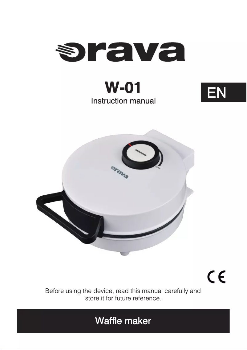 Image de la première page du manuel de l'appareil W-01