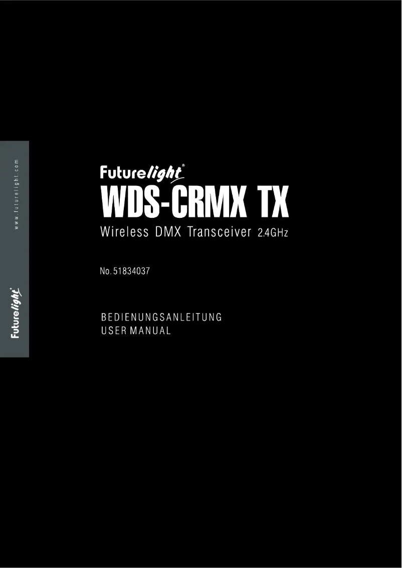 Page 1 de la notice Manuel utilisateur Futurelight WDS-CRMX TX