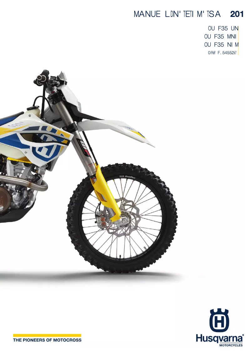 Page 1 de la notice Manuel utilisateur Husqvarna FE 350 (2014)