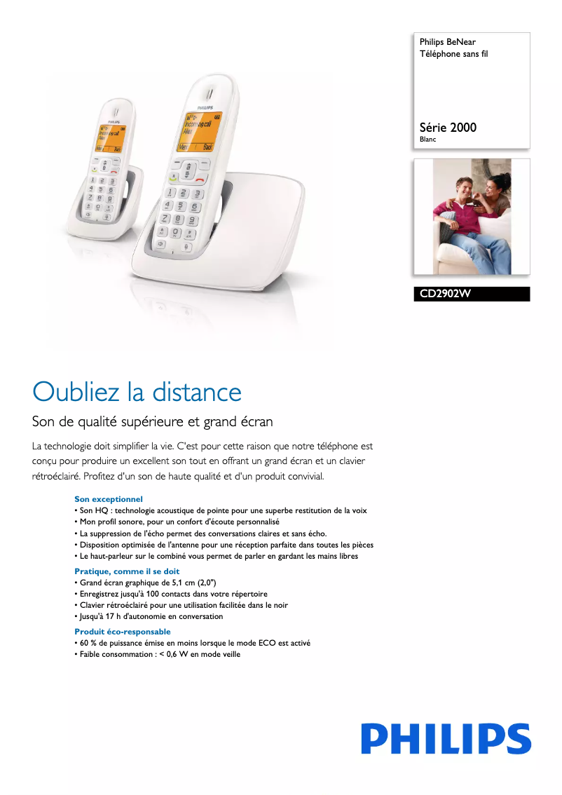 Imagen de la primera página del manual del dispositivo BeNear CD2902W