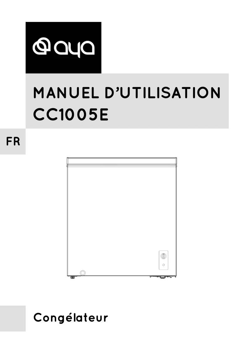 Image de la première page du manuel de l'appareil CC1005E