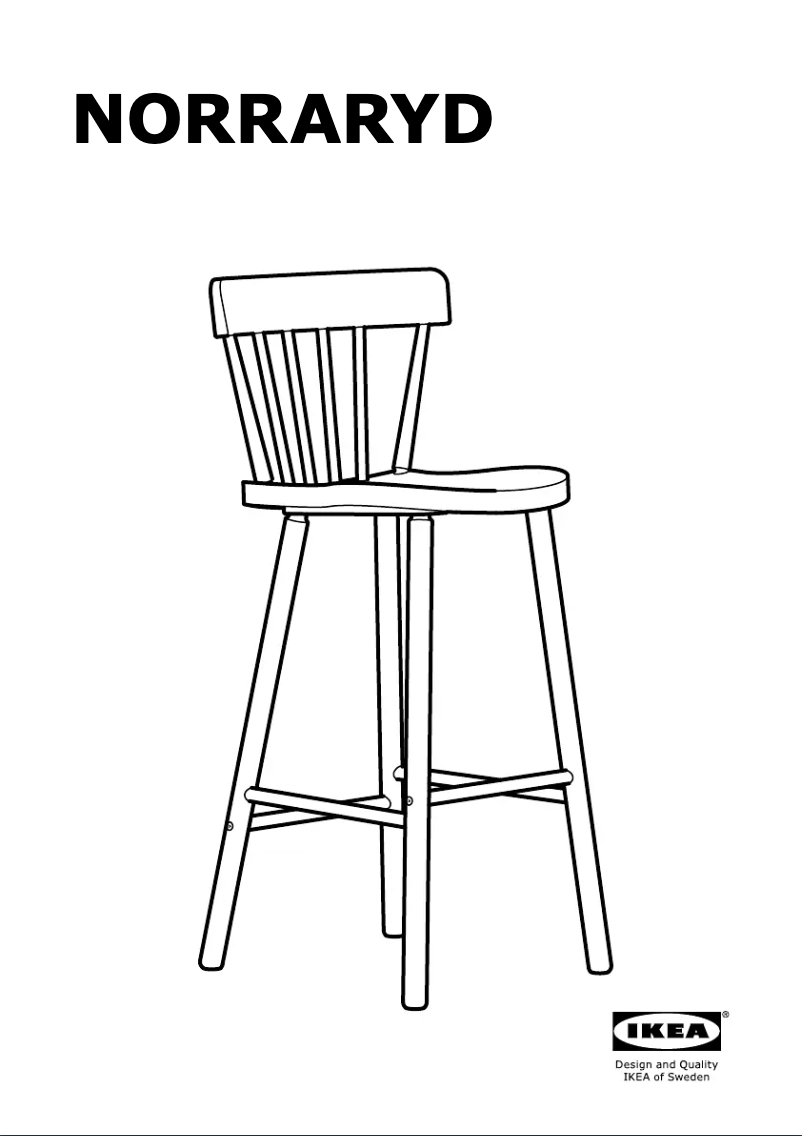 Page 1 de la notice Manuel utilisateur Ikea NORRARYD 704.084.49