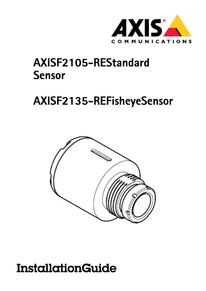 Page 1 de la notice Manuel utilisateur Axis F2135-RE